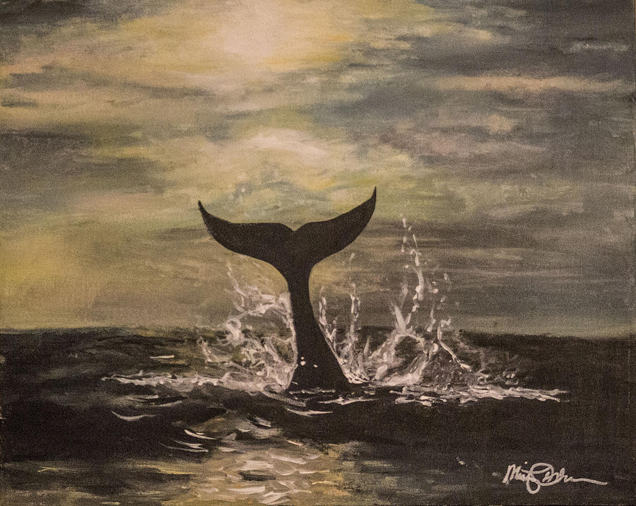 Landscape Painting - A Whales Tale by Misty Gifford