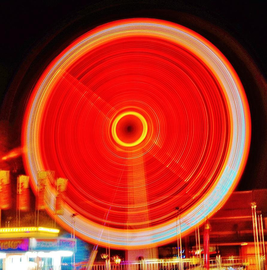A Wild Wheel ride at speed Photograph by Daniel Thompson