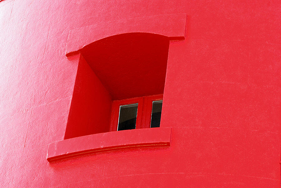 A Window In Red Photograph by Wendy Wilton