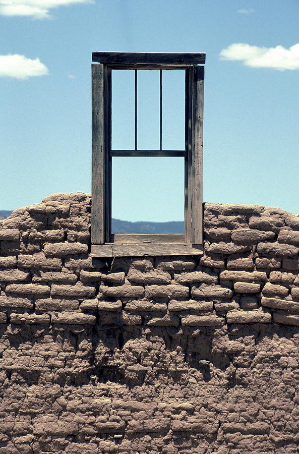 A Window Sits In The Broken Wall Of An Photograph By Ernesto Burciaga