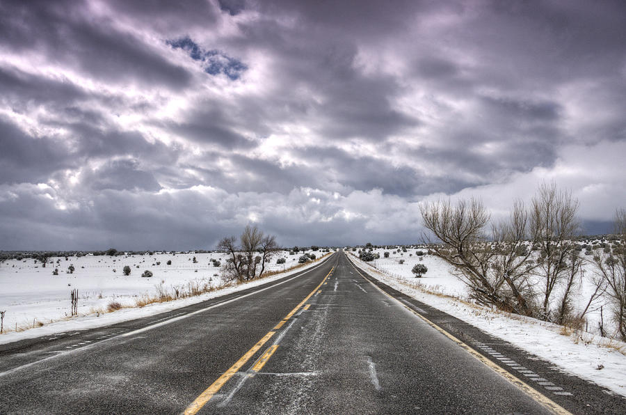 A Winter Road  Photograph by Saija Lehtonen