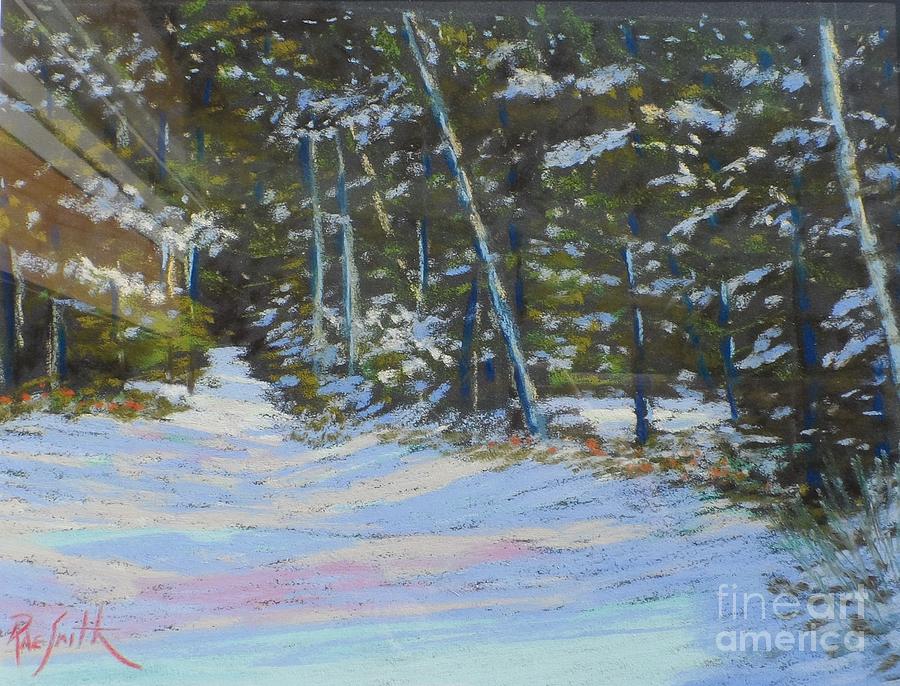 A Winter Walk Pastel by Rae  Smith