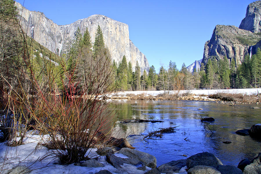 Yosemite National Park Photograph - A Winters Day In Yosemite Valley by Her Arts Desire
