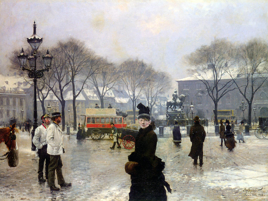 A Winters Day Photograph by Paul Gustav Fischer