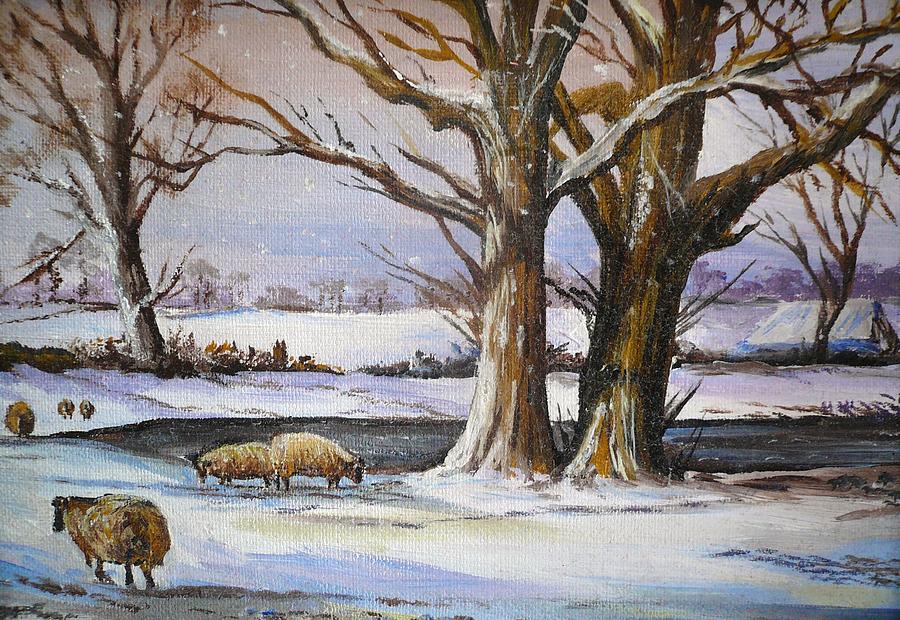 A Winters Morning Painting by Andrew Read