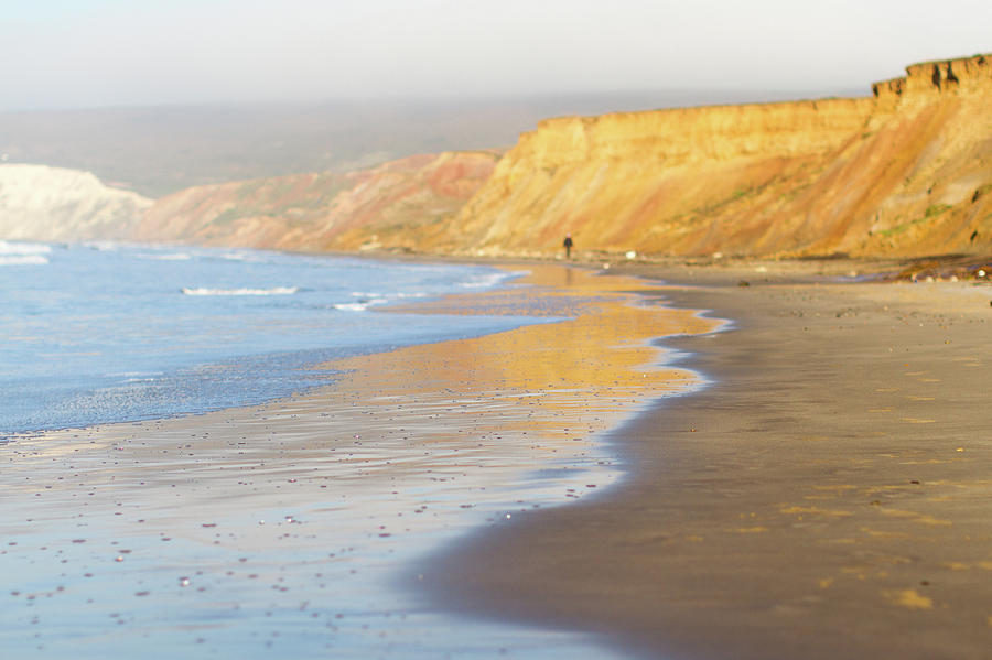A Winters Morning At Compton Bay Photograph by S0ulsurfing - Jason Swain