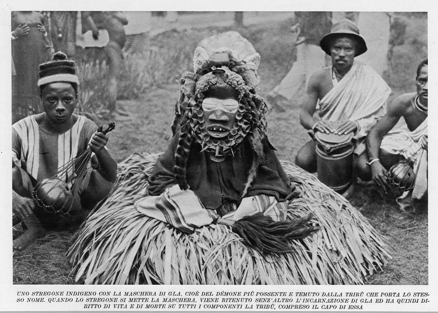Magic Photograph - A Witchdoctor Of Southern  Africa by Mary Evans Picture Library