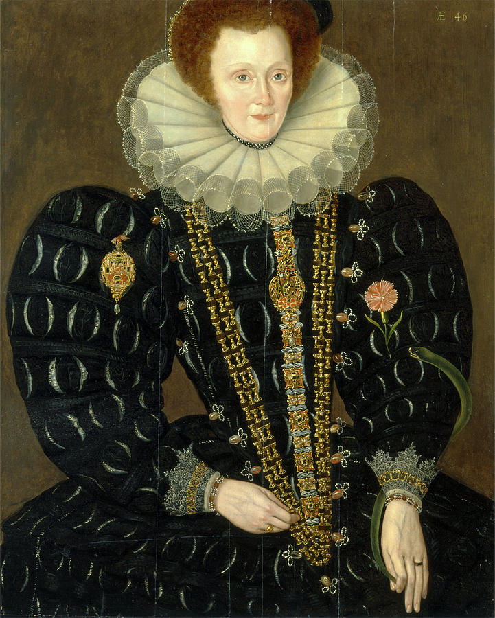 A Woman Called Lady Elizabeth Knightley Dated In Yellow Painting by ...