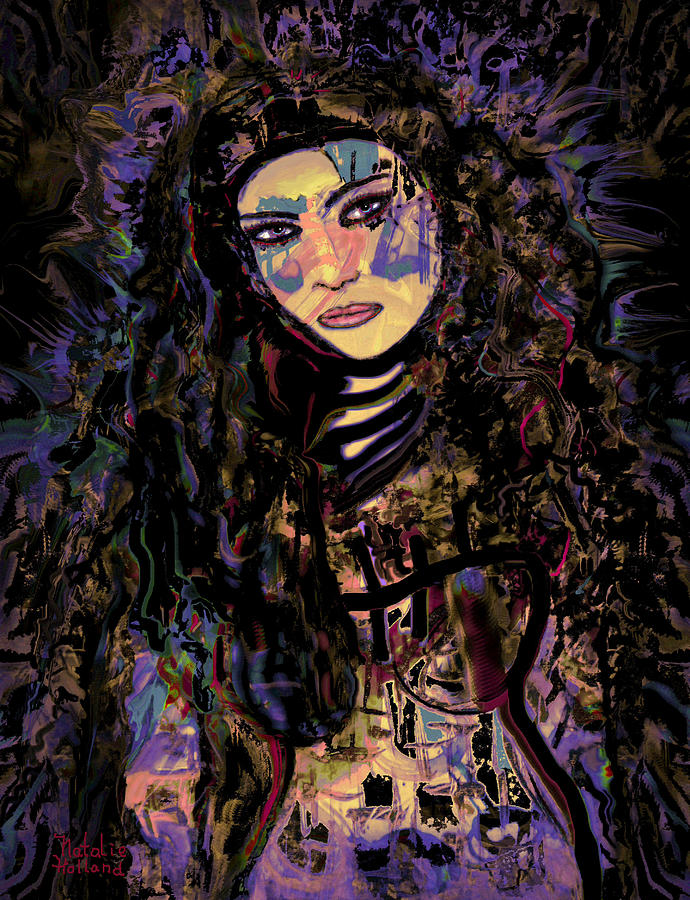 A Woman Warrior Mixed Media by Natalie Holland