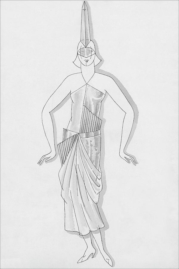 A Woman Wearing A Costume Digital Art by Robert E. Locher