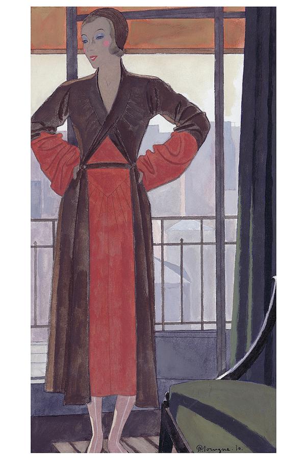 A Woman Wearing A Lanvin Dress Digital Art by Pierre Mourgue