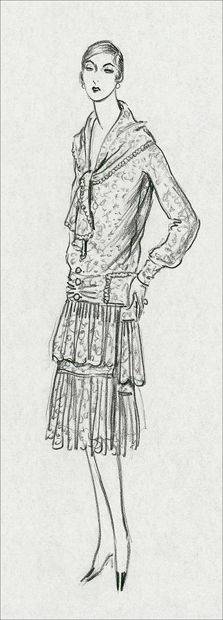 A Woman Wearing A Louiseboulanger Dress Digital Art by Porter Woodruff