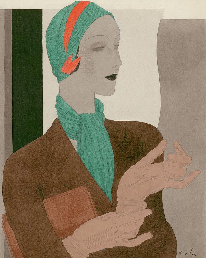 A Woman Wearing Designer Clothing Digital Art by William Bolin