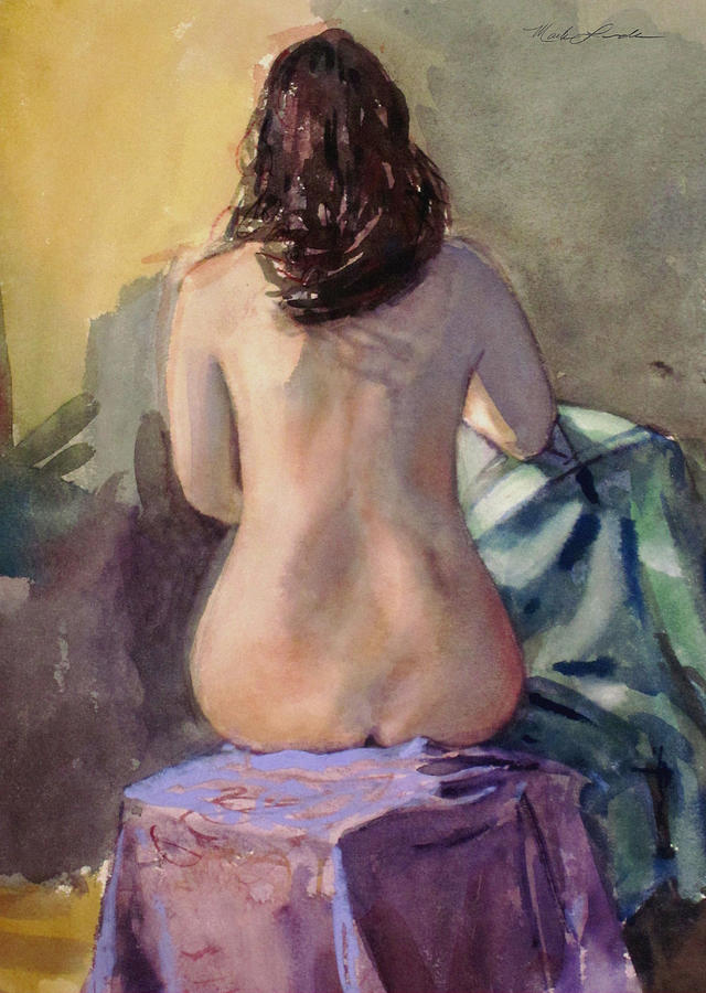 A Womans Back Painting by Mark Lunde