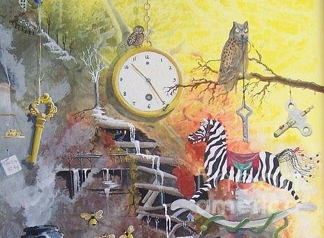 A Wonderland Scene Painting by Jackie Mueller-Jones