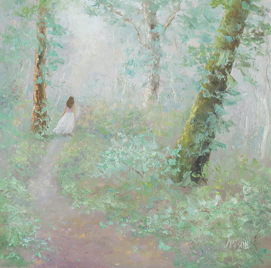 A Wood Nymph 2 Painting by Jan Matson