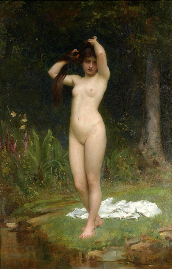 A Woodland Nymph Painting by Philip Hermogenes Calderon