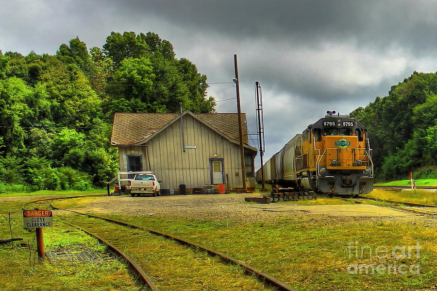 A Workhorse at the Madison Station Photograph by Reid Callaway