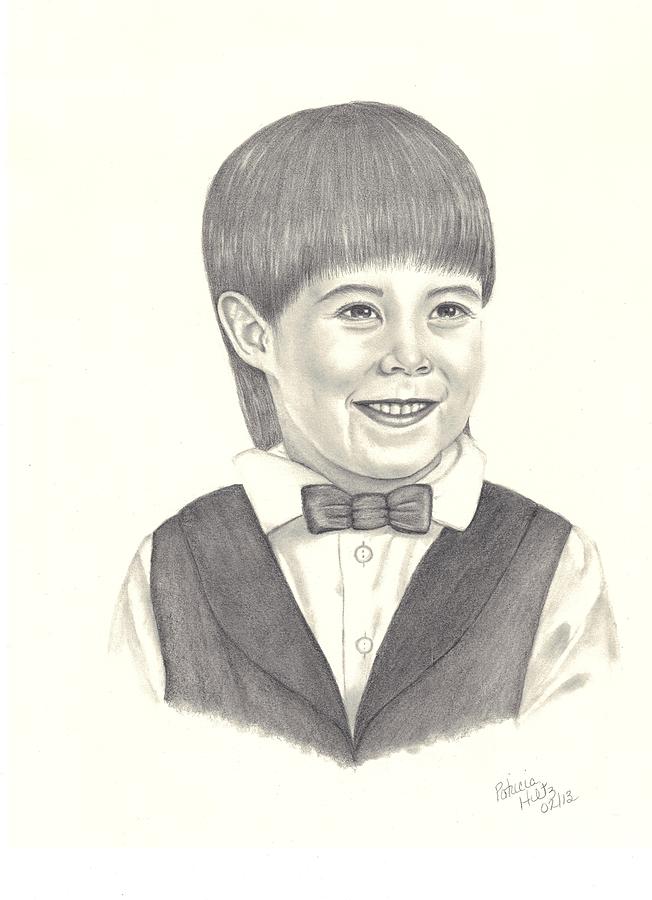 A Young Boy Drawing by Patricia Hiltz