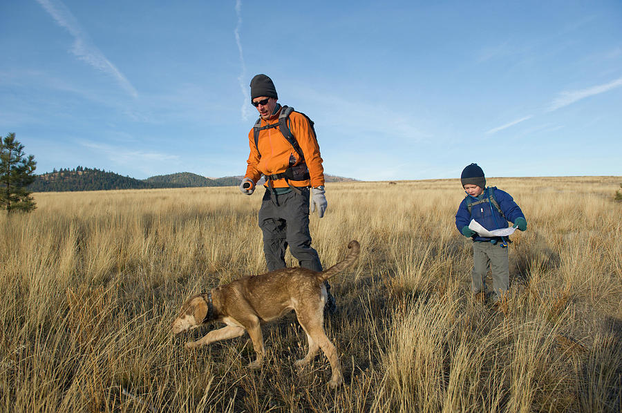 A Young Boy Takes A Break From His Hike Photograph by Doug Marshall ...