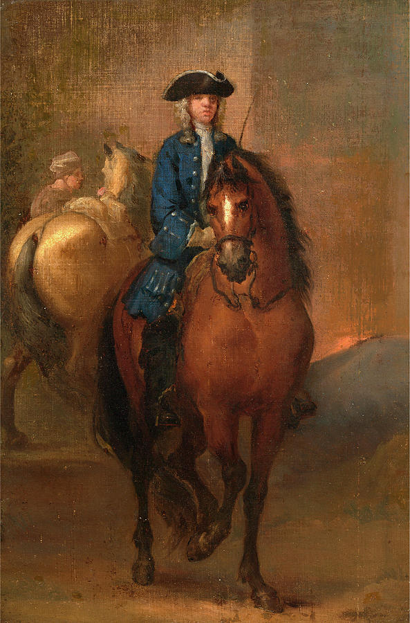 A Young Gentleman Riding A Schooled Horse Painting by Litz Collection ...