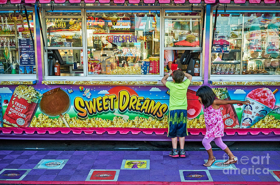 A Youngsters Sweet Dreams Fulfilled Photograph