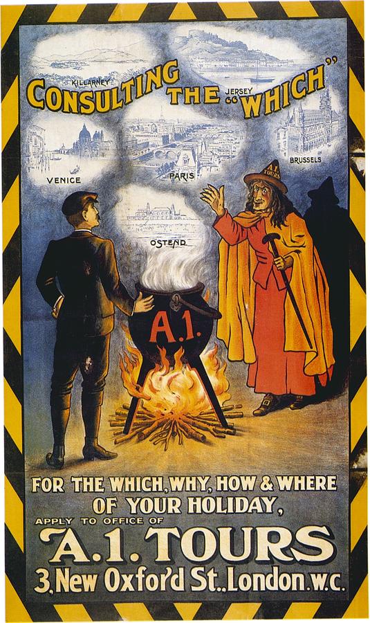 A1 Tours Vintage Travel Poster by Gianfranco Weiss A1 Tours Vintage Travel Poster by Gianfranco Weiss
