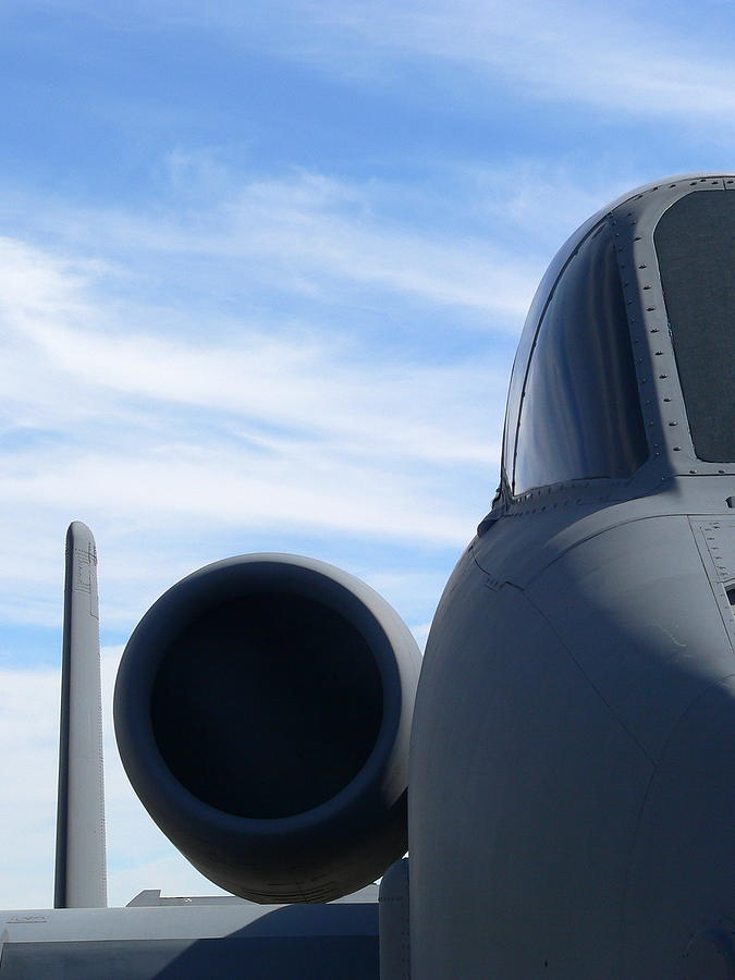 A10 Thunderbolt Engine Nose Closeup Photograph by Jeff Lowe