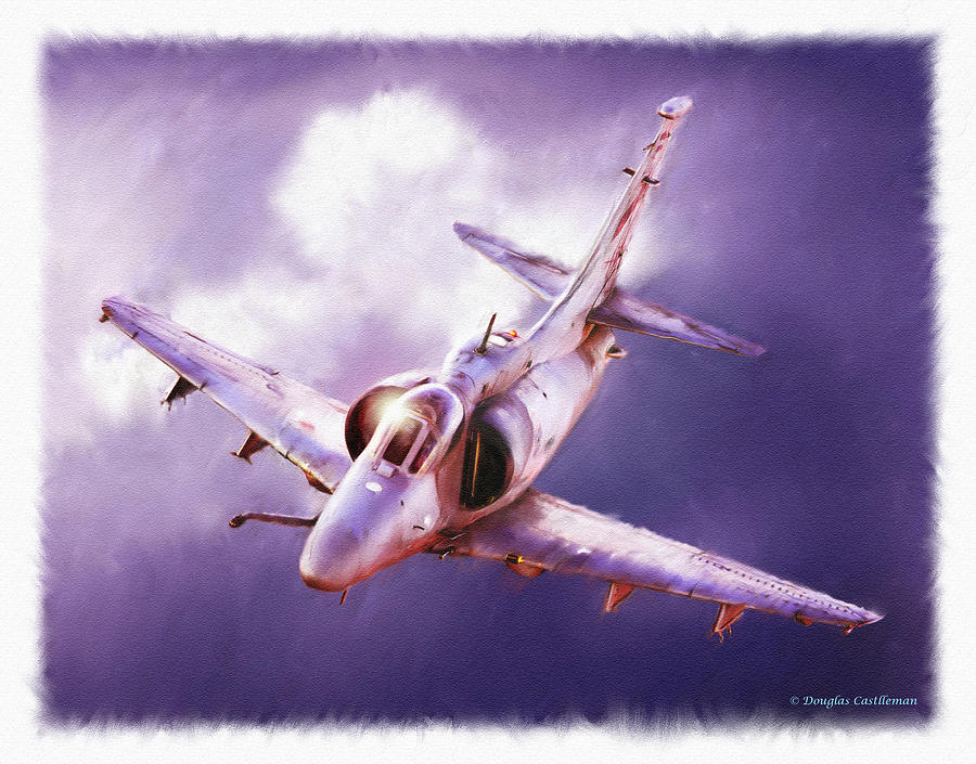 A4 Skyhawk Digital Art by Douglas Castleman