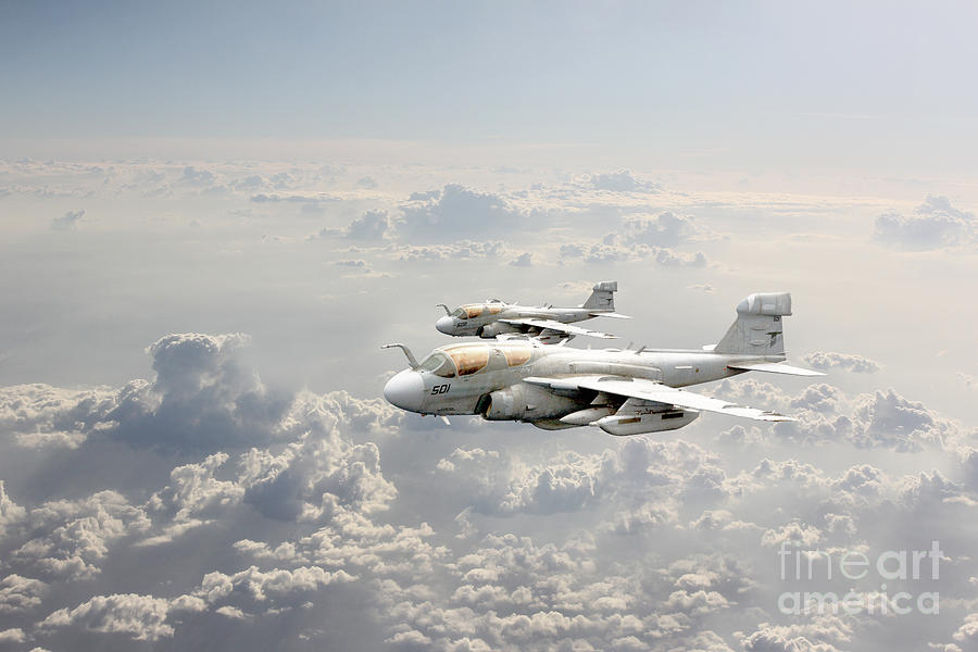Ea-6 Digital Art - Prowlers by Airpower Art