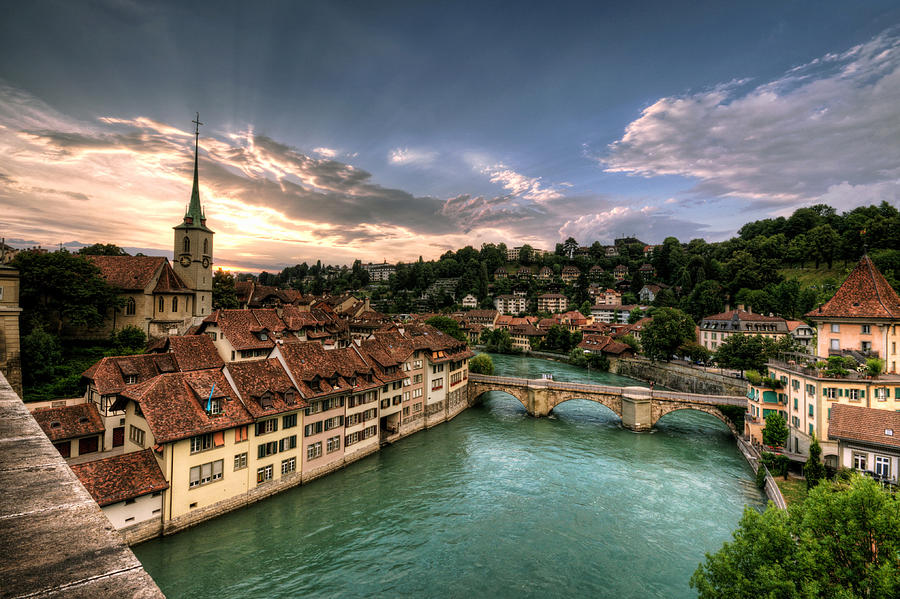 Aare river in Bern, Switzerland Photograph by Michael Avina