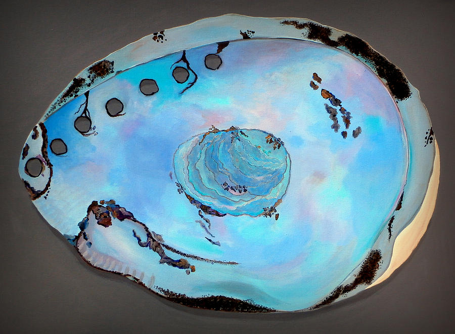 Abalone Sea Shell Painting by Karyn Robinson