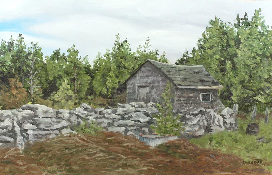 Landscape Painting - Abandoned Adams farm by Michael Marcotte