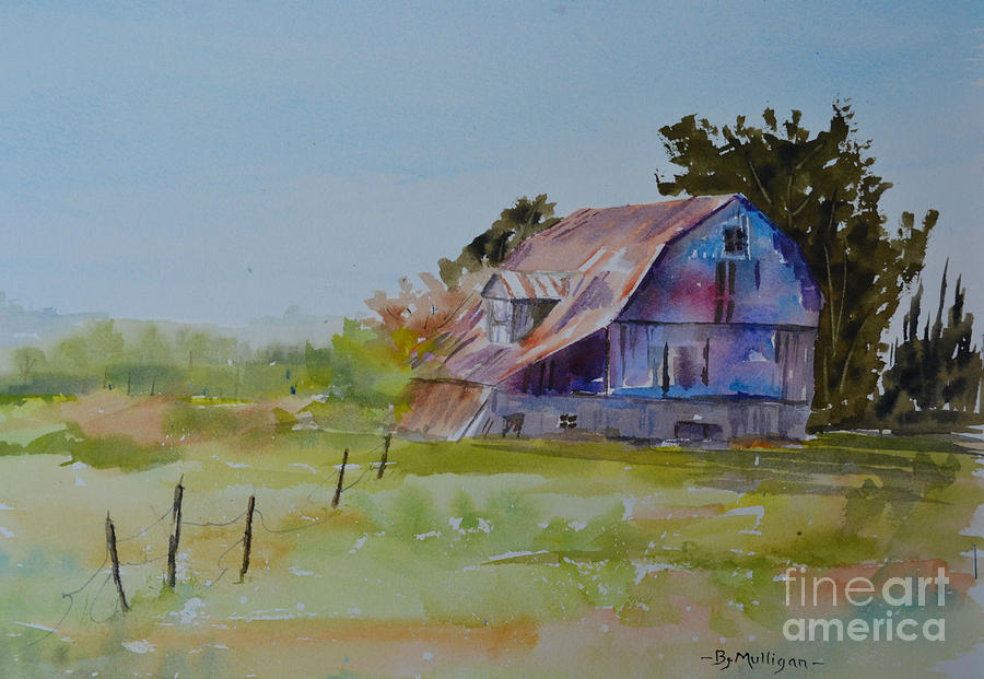 Abandoned Barn Painting By Betty Mulligan