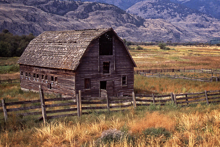 Old Barn Photograph - Abandoned Barn by Richard Farrington Old Barn Photograph - Abandoned Barn by Richard Farrington
