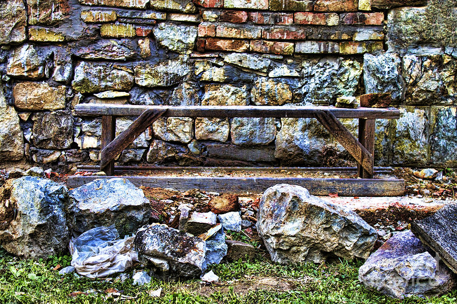 Summer Photograph - Abandoned Bench by Milan Karadzic