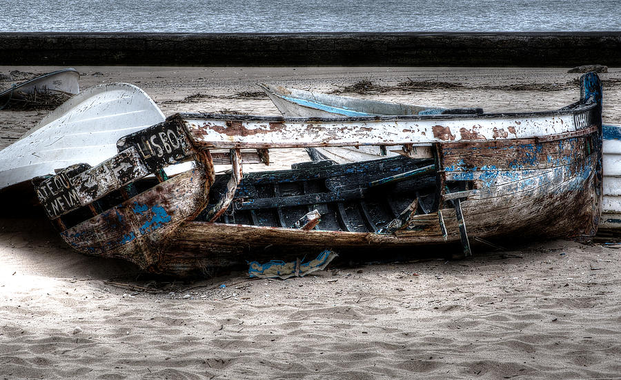 Abandoned Boat Photograph by Marco Oliveira