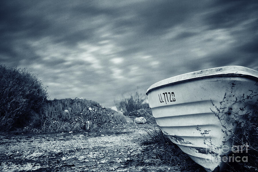 Abandoned Boat Photograph by Stelios Kleanthous