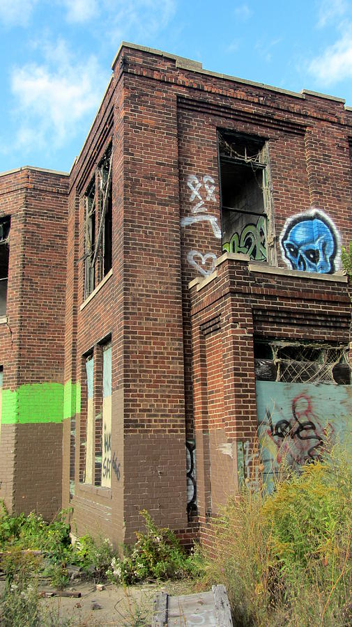 Abandoned Building w Graffiti Photograph by Anita Burgermeister