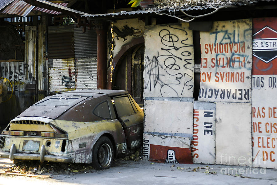 Abandoned car Photograph by Steven Ralser