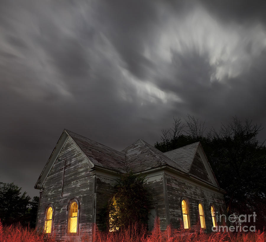 Abandoned Church of Walters Oklahoma Photograph by Keith Kapple