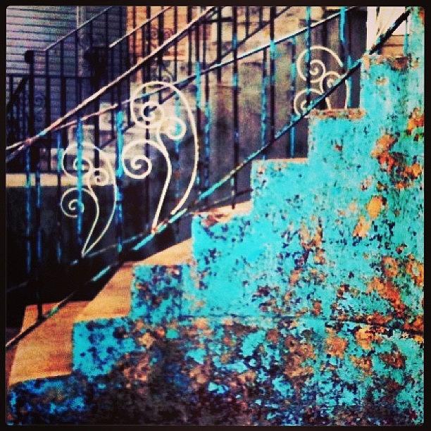 Chicago Photograph - #abandoned #concrete #steps & by Migdalia Jimenez