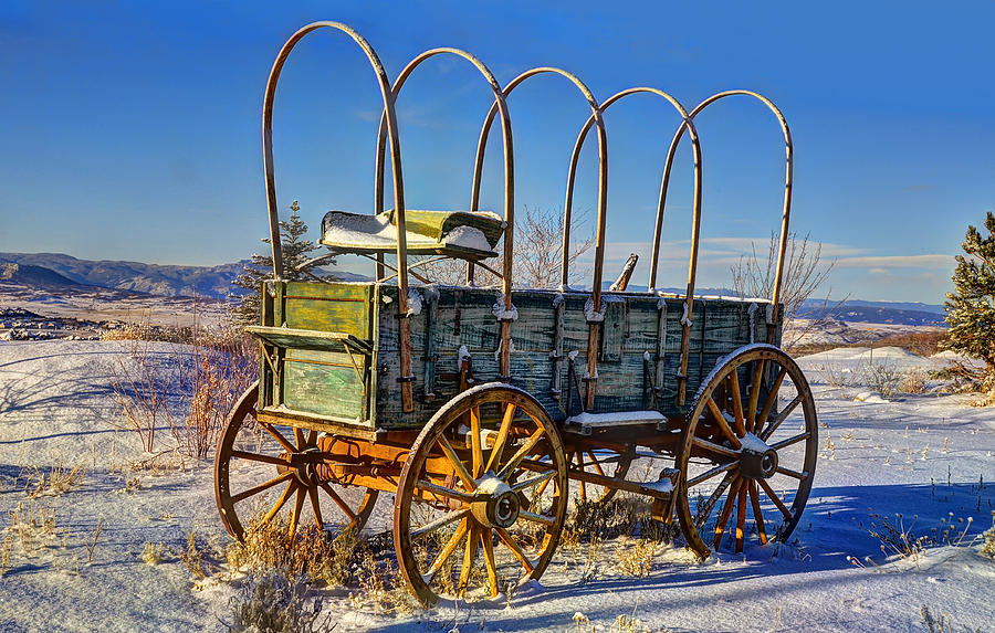 Abandoned Covered Wagon Photograph by Ken Smith
