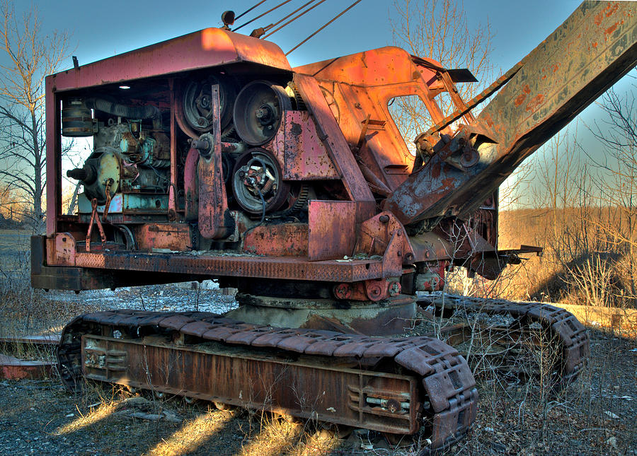 Abandoned digger at the Marmora Iron Mine. Photograph by Rob Huntley