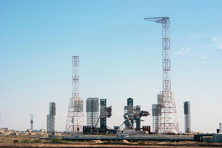 Space Photograph - Abandoned Energia-buran Launch Pad by Mark Williamson/science Photo Library