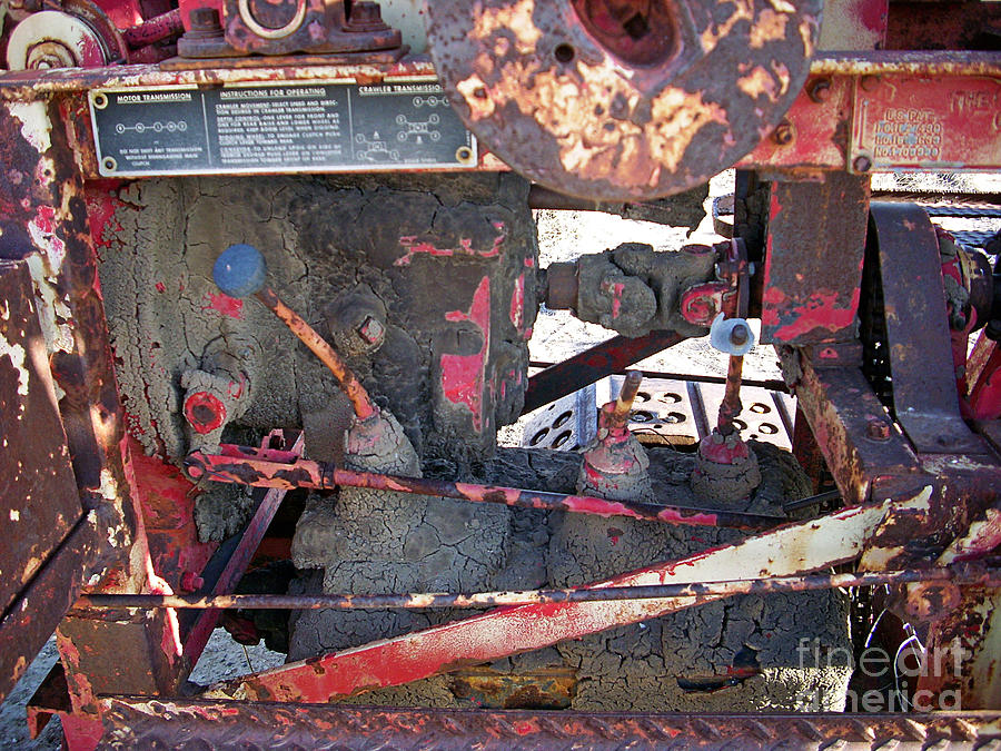 Abandoned Farm Equipment Chain Drive Transmission Photograph by Birgit Seeger-Brooks