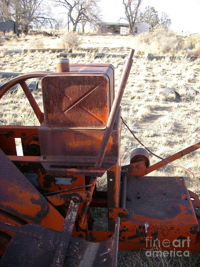 Abandoned Farm Equipment Fuel Tank Close Up Photograph by Birgit Seeger-Brooks