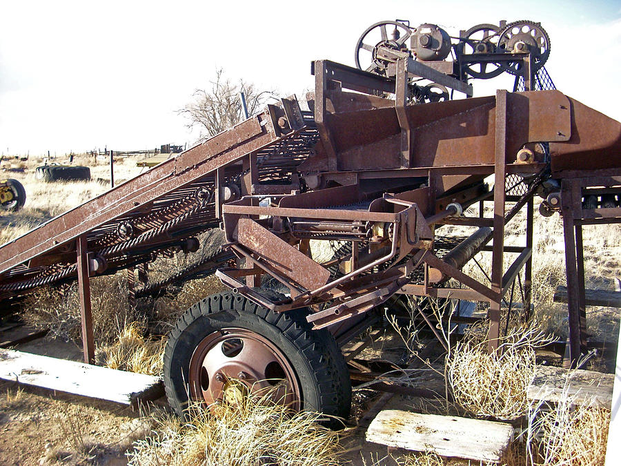 Abandoned Farm Equipment Hay Bailer Photograph by Birgit Seeger-Brooks