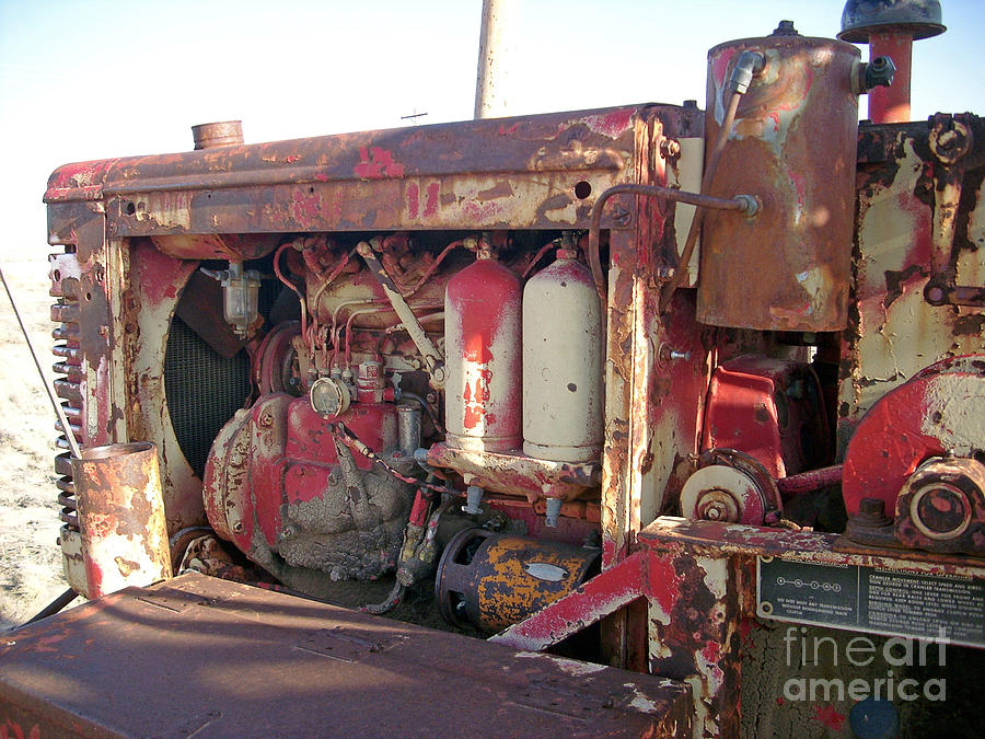 Abandoned Farm Equipment Tractor Engine Photograph by Birgit Seeger-Brooks