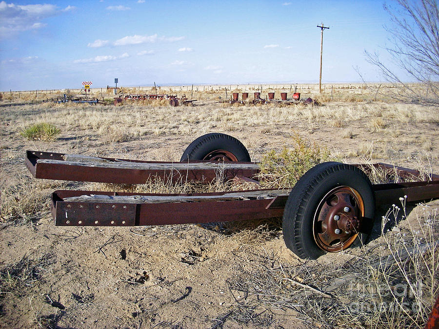 Abandoned Farm Equipment Trailer Ready to Go Photograph by Birgit Seeger-Brooks